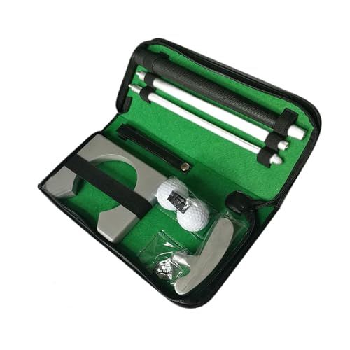 Ronyme Golf-Putter-Geschenkset, Training, einfache Montage, leicht zu tragen, tragbare Golf-Putting-Übungs-Golfausrüstung für Anfänger auf Reisen, links rechts von Ronyme