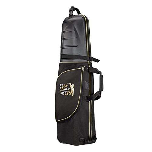 Ronyme Golf-Reisetasche, Golf-Reisetaschen für Fluggesellschaften, Hartschalenkoffer mit großer Kapazität, faltbares Golf-Reisegepäck für Boy Airlines Golf, Gold von Ronyme