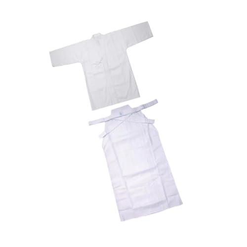 Ronyme Kendo Uniform Set Dobok Kostüm Judo Atmungsaktiv Herren Damen Aikido Samurai Hakama, Weiß und Weiß, 175cm Ronyme Kendo Uniform Set Dobok Kostüm Judo Atmungsaktiv Herren Damen Aikido Samurai Hakama, Weiß und Weiß, 175cm von Ronyme
