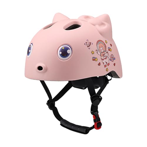 Ronyme Kinder Fahrradhelm, Kinder Fahrradhelm für Mädchen Und Jungen, Süßer, Leichter Fahrradhelm, Schutzhelm, Fahrradhelm für Kinder, für Mehrere Sportarten, Mädchen 51 bis 54cm von Ronyme