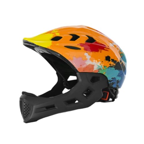 Ronyme Kinder Fahrradhelm Sporthelm Rennradhelm Kinderfahrradhelm für Outdoor-Sport, Orange von Ronyme