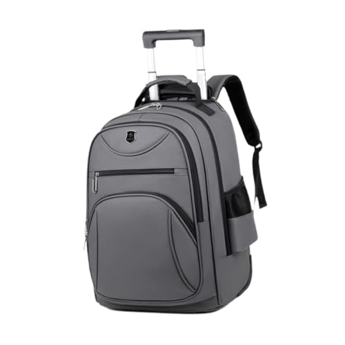 Ronyme Laptop-Rucksack, Koffer mit Rollen, rollender Laptop, Aktentasche, Trolley, Business-Handgepäcktasche für, Grau von Ronyme