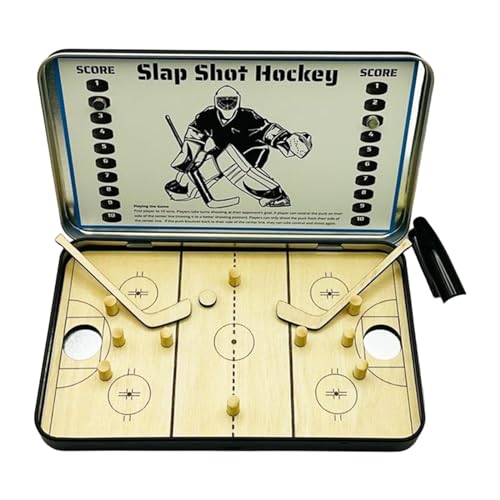 Ronyme Mini-Tischhockeyspiel, Air-Hockey-Spiel für den Tisch, 17,8 cm, lustiges Tischspiel für den Innenbereich, Desktop-Sportspiel, Flugzeugspielzeug, von Ronyme