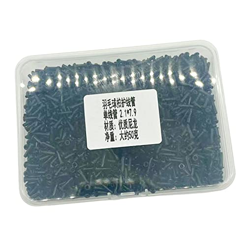 Ronyme Ösen für Badmintonschläger aus Nylon, Reparatur, Ersatzsaitenschutz, Schutzrohr, Wartungsausrüstung, Ösen für Schläger, Ösen, für Single 2,1 x 7,9 mm Ronyme Ösen für Badmintonschläger aus Nylon, Reparatur, Ersatzsaitenschutz, Schutzrohr, Wartungsausrüstung, Ösen für Schläger, Ösen, für Single 2,1 x 7,9 mm von Ronyme