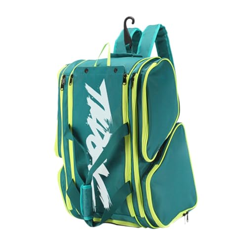 Ronyme Pickleball-Tasche, Paddeltasche, Tragetasche, verstellbar, Zubehör, Rucksack, Sport-Reisetasche zum Wandern, Pickleball-Spieler, Camping, Frauen, GrÜn von Ronyme