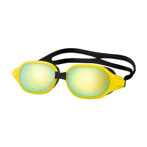 Ronyme Schwimmbrille, Schwimmbrille, klare Sicht, auslaufsichere Schwimmbrille für Erwachsene, Augenschutz, Poolbrille, Schwimmbrille, Gelb von Ronyme