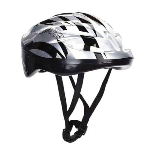 Ronyme Skateboard-Helm, Rollschuhhelm, schlagfest, stoßfest, Fahrradhelm für Erwachsene, Fahrradhelm zum Skateboarden, Silber Ronyme Skateboard-Helm, Rollschuhhelm, schlagfest, stoßfest, Fahrradhelm für Erwachsene, Fahrradhelm zum Skateboarden, Silber von Ronyme