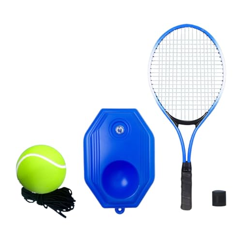 Ronyme Solo-Tennistrainer, Solo-Trainingsgerät, professionelles Park-Solo-Tennis-Trainingstool, Selbstübungen für Frauen, Männer, Kinder und Erwachsene, Blauer Schläger, für Kinder von Ronyme