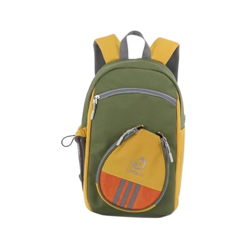 Ronyme Tasche für Tischtennisschläger, Sportrucksack, Aufbewahrungstasche für Tischtennis, Rucksack mit Schuhfach, Tasche für Tischtennisschläger, Grün von Ronyme