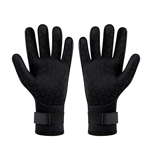 Ronyme Tauchhandschuhe, Neopren-Handschuhe, Neoprenanzug-Handschuhe, bequem, warm halten, Schwimmhandschuh, Wasserhandschuhe für Männer, Frauen, Angeln, XS von Ronyme