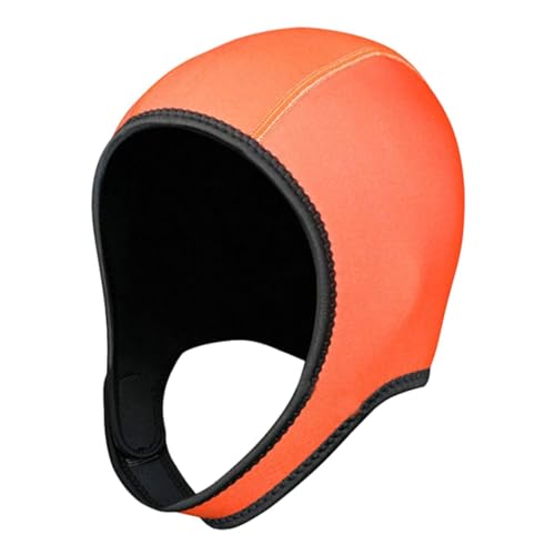 Ronyme Tauchhaube Badekappe 3 mm Neopren Tauchanzug Haube Kopfbedeckung Tauchhaube Bademütze für Winterschnorcheln Schwimmen, Orange Ronyme Tauchhaube Badekappe 3 mm Neopren Tauchanzug Haube Kopfbedeckung Tauchhaube Bademütze für Winterschnorcheln Schwimmen, Orange von Ronyme