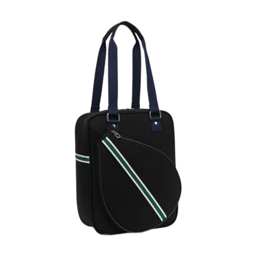 Ronyme Tennisschlägertasche, Tennistasche, Kreative Dekoration, Tragbarer Halter, Badminton Umhängetasche für Outdoor Sport, Damen, Tennisschläger, Schwarz von Ronyme