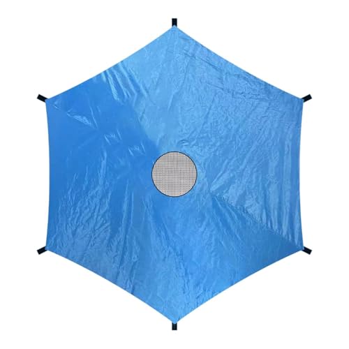 Ronyme Trampolin-Schattenabdeckung, Trampolin-Markise, Trampolin-Zubehör, Outdoor-Spielplatz, Trampolin-Sonnenschutzabdeckung, Blau, 6 Fuss von Ronyme