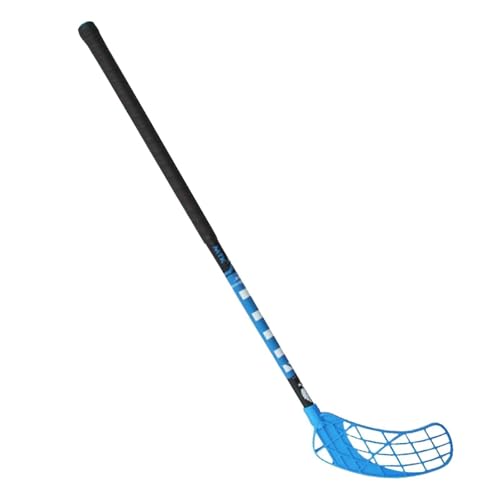Ronyme Unihockeyschläger Unihockeyschläger Tragbares Geschenkzubehör Einfach zu verwendende Eishockey-Übungsausrüstung für den Innen- und Außenbereich, Blaue rechte Hand von Ronyme