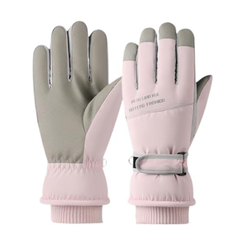 Ronyme Winter Warme Handschuhe Touchscreen -Fäustlinge für Laufen Wintersport Frauen, Rosa von Ronyme