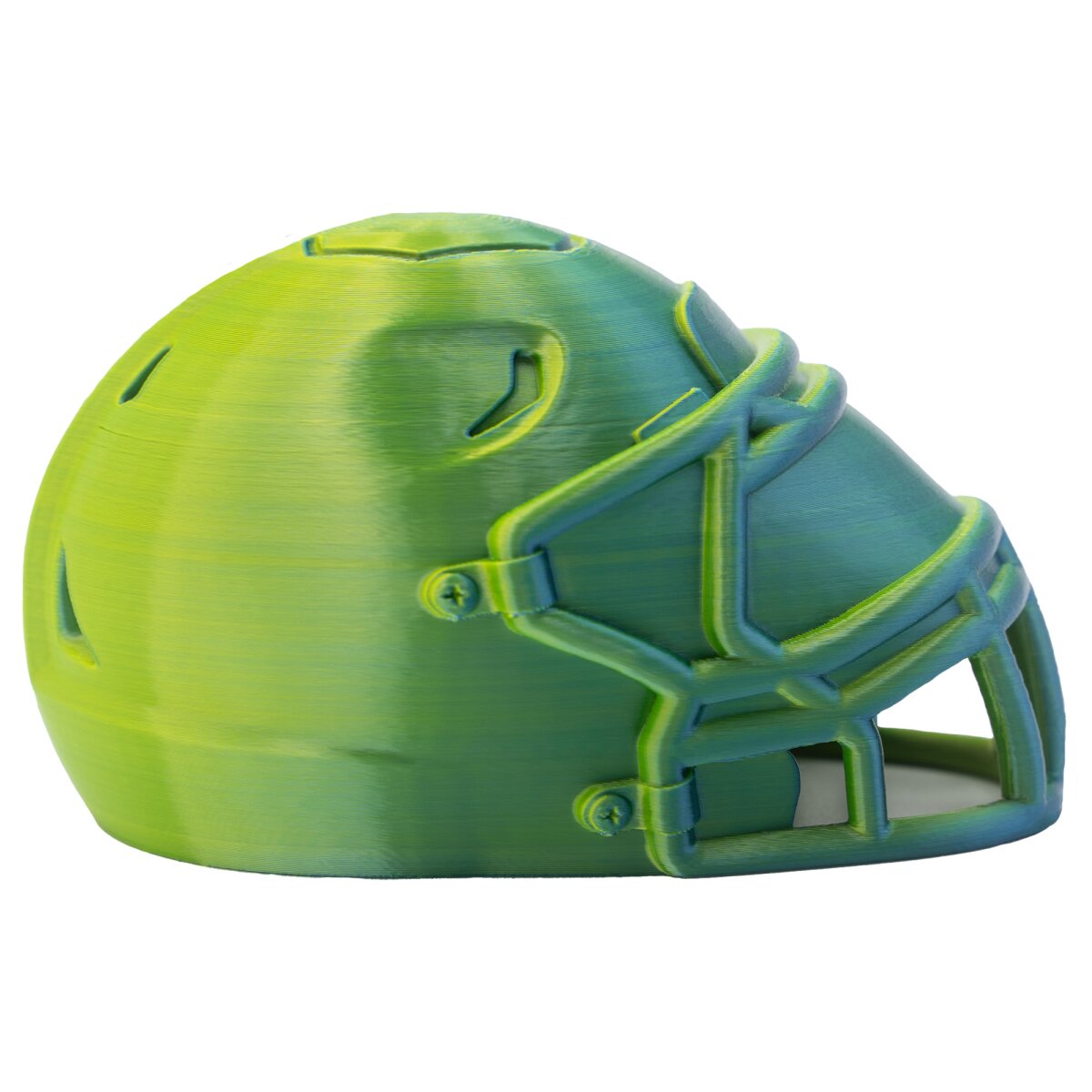 American Football MVP Helm Trophäe - blau-grün nur Helm American Football MVP Helm Trophäe - blau-grün nur Helm von Rookie GOAT