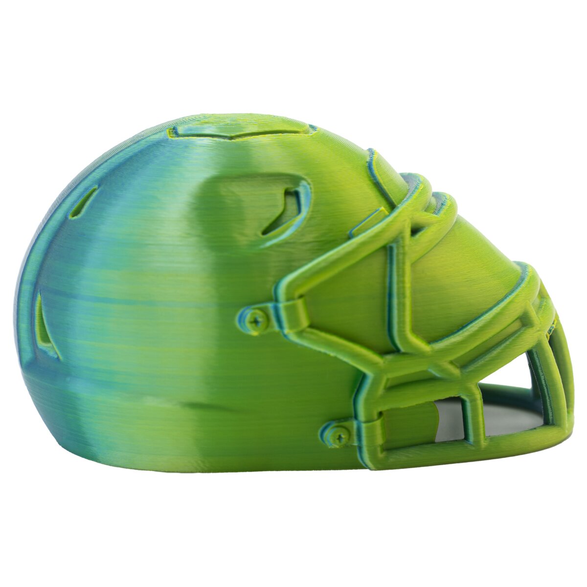 American Football MVP Helm Trophäe - grün-blau nur Helm American Football MVP Helm Trophäe - grün-blau nur Helm von Rookie GOAT