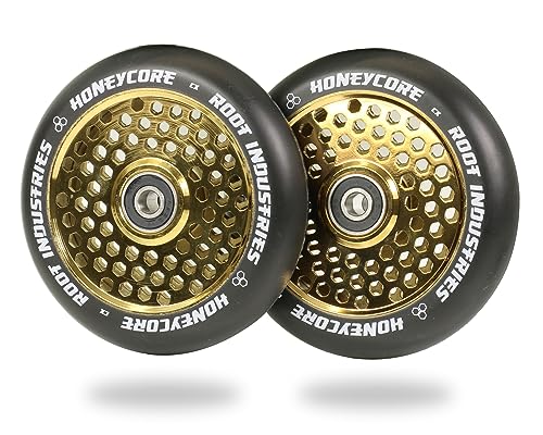 Root Unisex – Erwachsene Honeycore Scooter-Räder, Gold, 110mm Root Unisex – Erwachsene Honeycore Scooter-Räder, Gold, 110mm von Root Industries