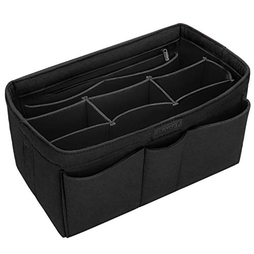 Ropch Taschen Organisator für Frauen Handtaschen, Filz Taschenorganizer Bag in Bag Handtaschenordner Organizer für Handtaschen, Schwarz - L Ropch Taschen Organisator für Frauen Handtaschen, Filz Taschenorganizer Bag in Bag Handtaschenordner Organizer für Handtaschen, Schwarz - L von Ropch