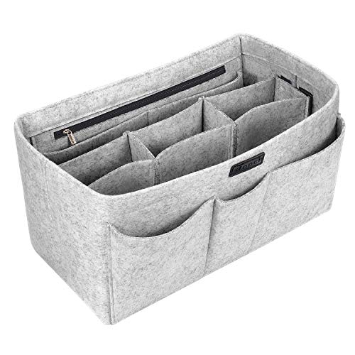 Ropch Taschenorganizer Filz Innentaschen für Handtaschen, Geldbeutel-Einsatz Reisetasche, Hellgrau - M Ropch Taschenorganizer Filz Innentaschen für Handtaschen, Geldbeutel-Einsatz Reisetasche, Hellgrau - M von Ropch