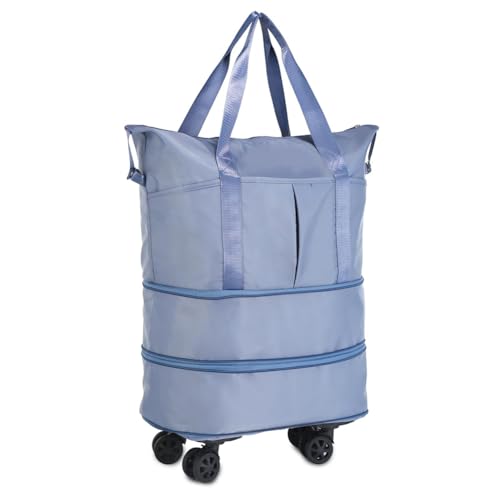Rordigo 1 Stück Roll-Duffle-Tasche mit Rädern, Oxford-Stoff-Duffle-Tasche mit Rädern für Reisen, Rollende Gepäck-Duffle-Tasche, C von Rordigo