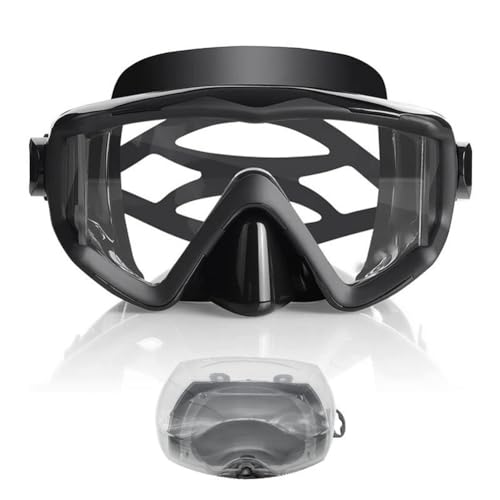 Rordigo Ausrüstung Tauchmaske Ausrüstung Schnorchel Erwachsene UV Wasserdicht Schwimmen Professionelle Silikonbrille + Etui von Rordigo