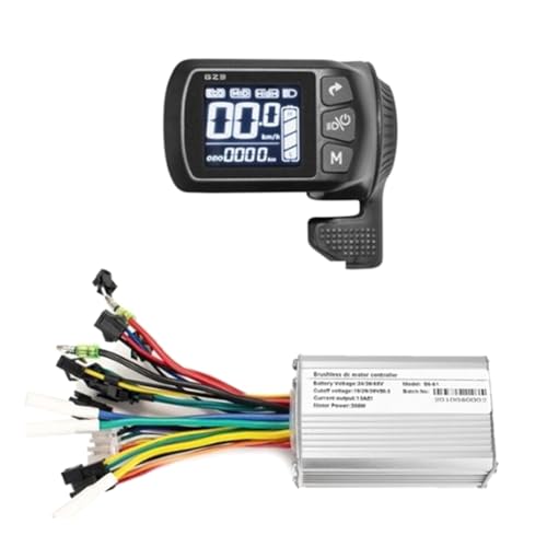 Rordigo Steuerung für Elektrofahrrad GZ3 24 V/36 V/48 V, 250 W, bürstenloser Controller mit LCD-Display von Rordigo