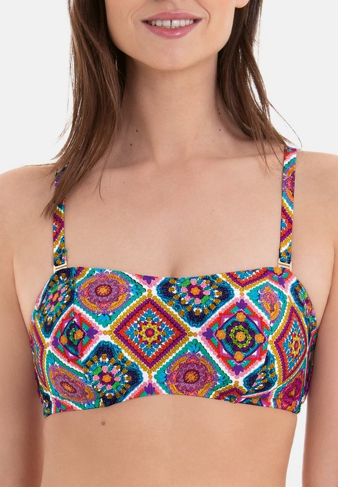 Rosa Faia Bügel-Bikini-Top Crochet Flower (1-St), Bikini-Top - Schnelltrocknend - Auch in Bandeau-Form tragbar von Rosa Faia