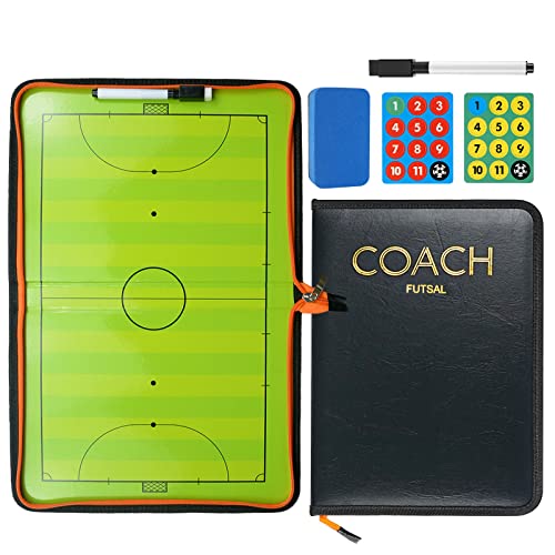 RoseFlower Taktikmappe Fußball, Professional Fussball Taktiktafel Taktikboard Football Coach Board Futsal Hallenfußballs mit Magnete, Stifte, Radiergummi - Ideal für Taktiken und Spielanpassungen RoseFlower Taktikmappe Fußball, Professional Fussball Taktiktafel Taktikboard Football Coach Board Futsal Hallenfußballs mit Magnete, Stifte, Radiergummi - Ideal für Taktiken und Spielanpassungen von RoseFlower