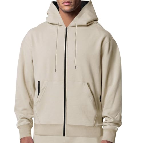 Rosennie Angebote des Tages Heute Sweatshirt Jacke Herren Pullover Herren Mit Kapuze Weihnachtspullover Herren Lustig Hoodies Männer Übergrößen Hody Für Männer Pullover Herren Mit Kapuze (Khaki, L) von Rosennie