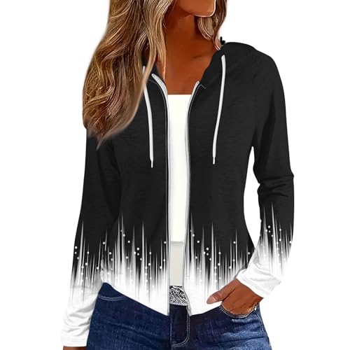 Rosennie Meine Bestellungen Dear Person Behind Me Hoodie Hoody Damen Häkelpulli Pullover Jacke Damen XL Stoff Jacke Oversize Hoodie Damen Reißverschluss (Schwarz, S) von Rosennie