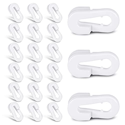 RosewineC Fußballnetz-Clips, 20 Stück Fußballtor-Netz-Clips, Fußballtor-Zubehör, Kunststoff-Netz-Clips, weiße Fußball-Netz-Clips für Fußball, Fußball, Tennisnetze, Spieler, Teammates Trainer RosewineC Fußballnetz-Clips, 20 Stück Fußballtor-Netz-Clips, Fußballtor-Zubehör, Kunststoff-Netz-Clips, weiße Fußball-Netz-Clips für Fußball, Fußball, Tennisnetze, Spieler, Teammates Trainer von RosewineC