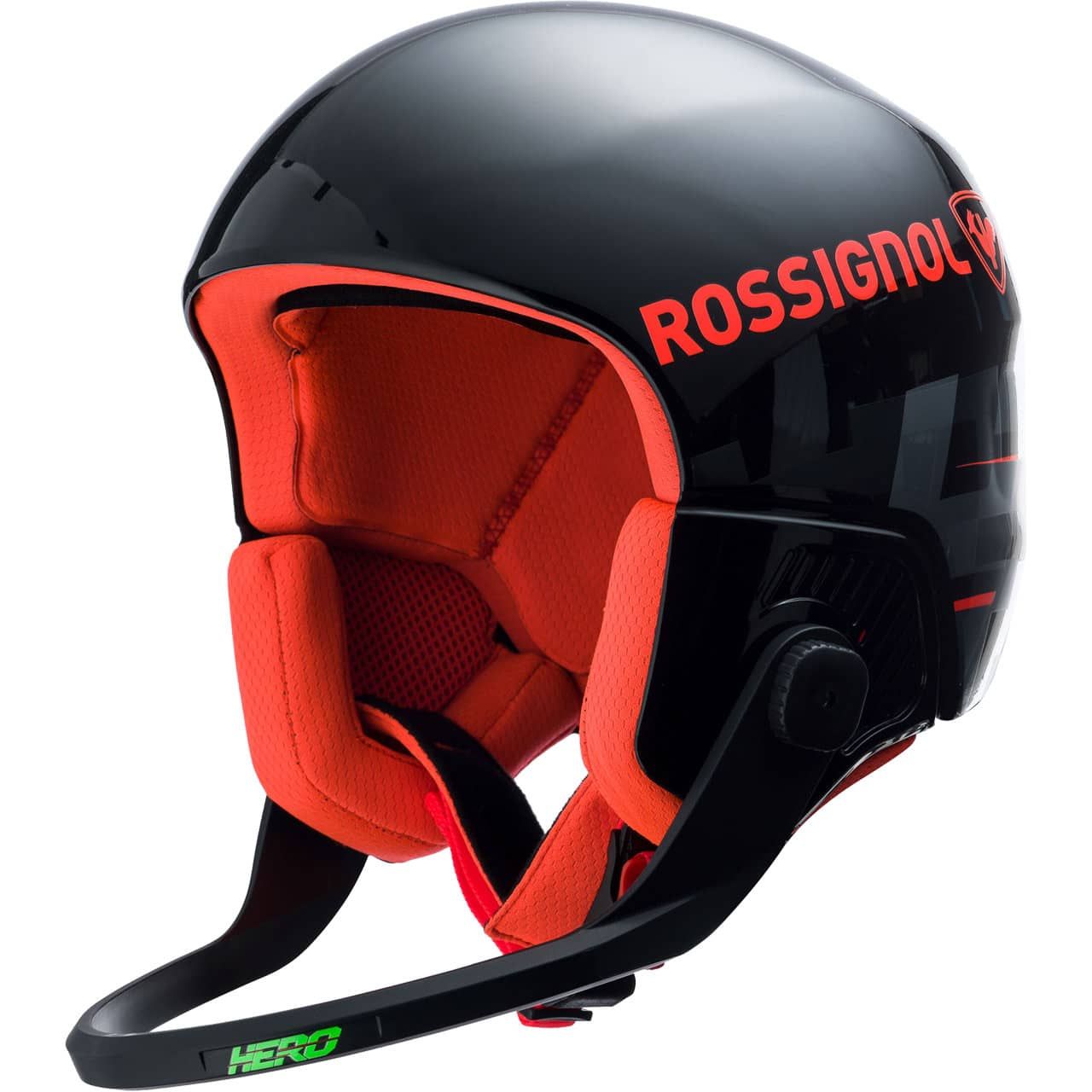 Rossignol Hero Giant Impacts FIS black with Chinguard von Rossignol