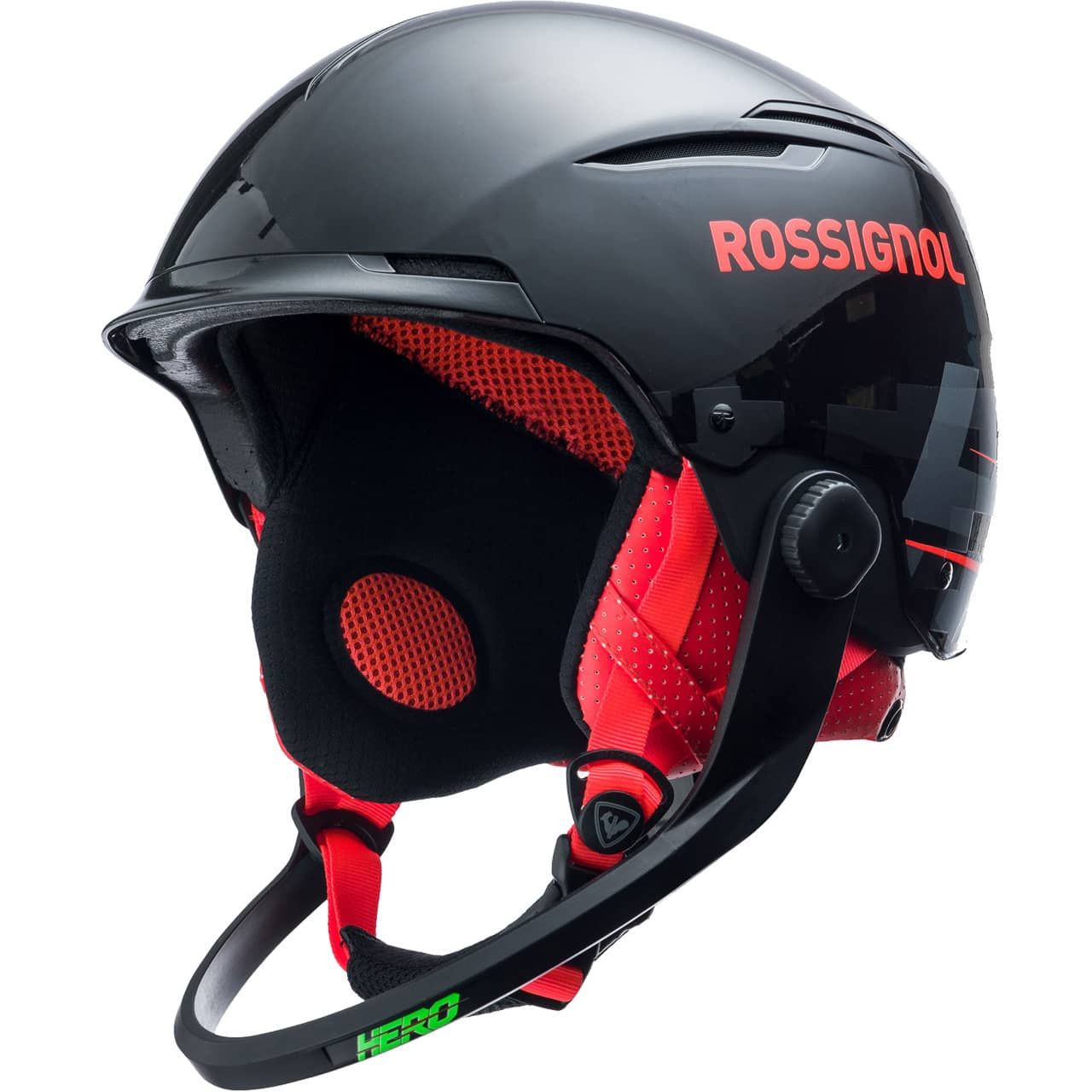 Rossignol Hero Slalom Impacts black with Chinguard Rossignol Hero Slalom Impacts black with Chinguard von Rossignol