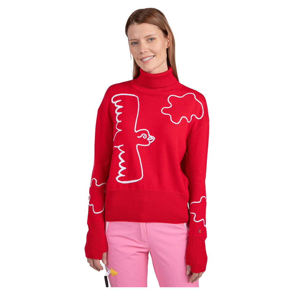 Rossignol Jcc Roll Neck Sweater Rot L Frau Rossignol Jcc Roll Neck Sweater Rot L Frau von Rossignol