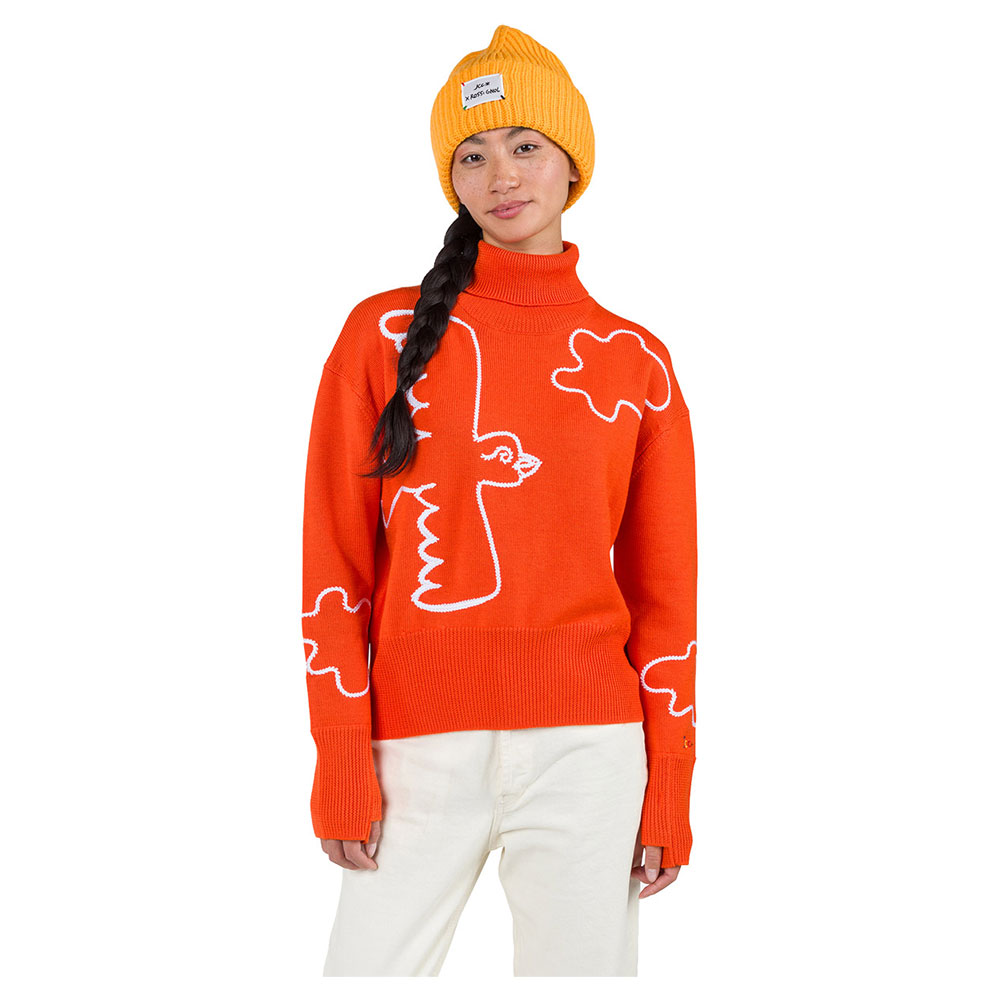 Rossignol Jcc Roll Neck Sweater Orange XS Frau Rossignol Jcc Roll Neck Sweater Orange XS Frau von Rossignol