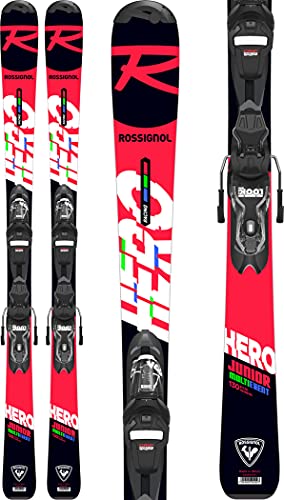 Rossignol Jungen Hero Jr 130-150 Xpress 7 Gw B8 Ski mit Bindung, schwarz/rot, 130 cm von Rossignol