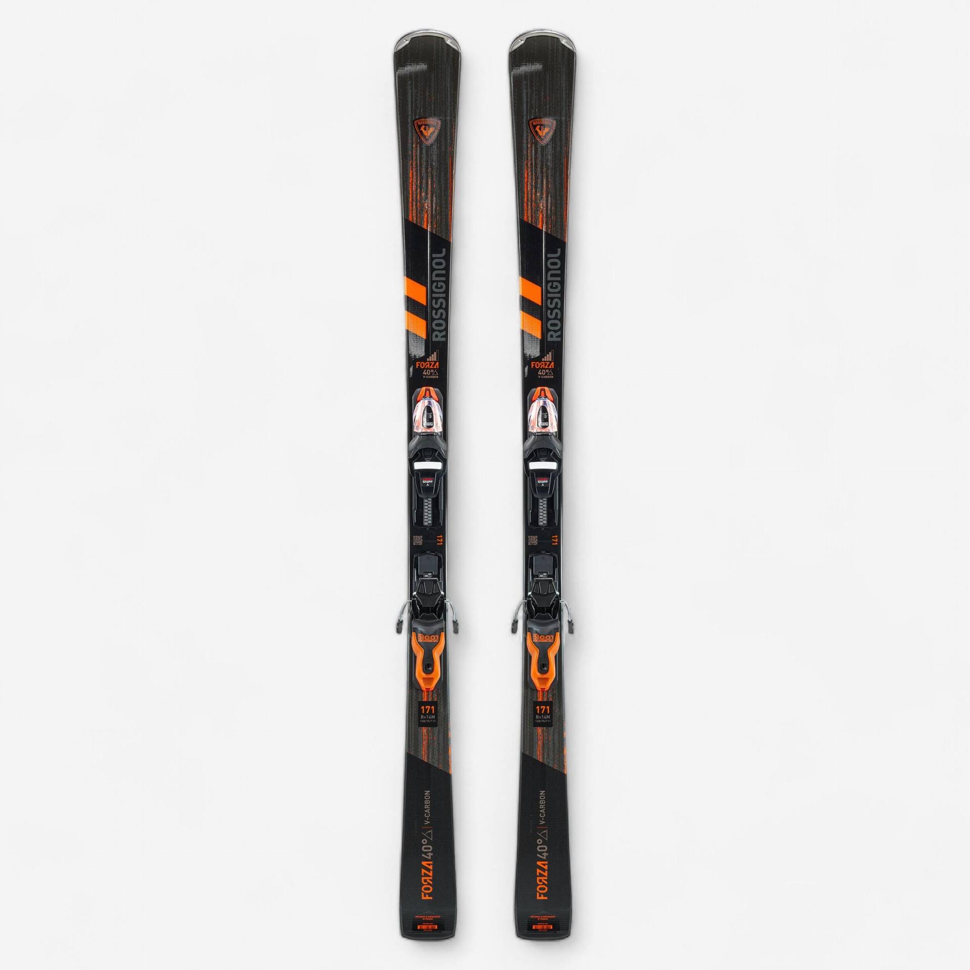 Ski Herren mit Bindung Piste - Forza 128 40° Rossignol schwarz/orange Ski Herren mit Bindung Piste - Forza 128 40° Rossignol schwarz/orange von Rossignol