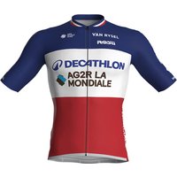 DECATHLON AG2R LA MONDIALE Franz. Meister 2024 Trikot, für Herren, Größe L, von Rosti