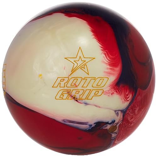 Roto Grip Hustle Bowlingball, USA, 6,8 kg, Blau/Rot/Weiß, 15Lbs von Roto Grip