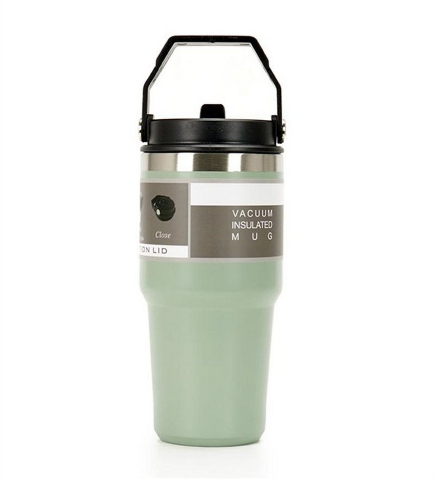 Rouemi Isolierflasche Sport-Wasserflasche, Doppelschicht-Vakuum-Isolierbecher 850ml, Heiß- und Kaltgetränke Isolierung,12h heiß/24h kalt von Rouemi