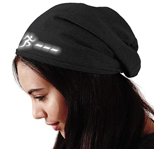 Roughtex Laufmütze Herren Damen Sport Mütze reflektierend zum Laufen Jogging Beanie Laufmützen Sommer Winter Schwarz Grau XS/S Roughtex Laufmütze Herren Damen Sport Mütze reflektierend zum Laufen Jogging Beanie Laufmützen Sommer Winter Schwarz Grau XS/S von Roughtex