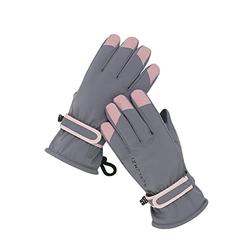 Rouingdd Ski Handschuh Herren, Skihandschuhe Damen Sport Winter Outdoor Fahrradhandschuhe Handschuhe Touchscreen Warm Eislaufen Thermohandschuhe Motorradhandschuhe rutschfest Skihandschuhe von Rouingdd