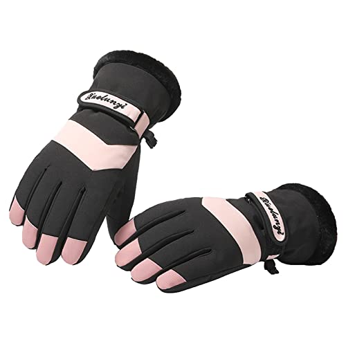 Rouingdd Thermo Handschuhe Damen, Winterhandschuhe Herren Touchscreen Wasserdicht Wandern Thermohandschuhe Motorradhandschuhe Sport Winter Snowboard Fahrradhandschuhe Gloves rutschfest Skihandschuhe von Rouingdd