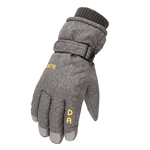 Rouingdd Thermo Handschuhe Herren rutschfest Unisex Touchscreen Fahrradhandschuhe Winterhandschuhe Wasserdicht Winter Wandern Skihandschuhe Gloves Outdoor Skifahren Thermohandschuhe Laufhandschuhe von Rouingdd