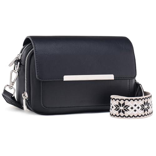 Roulens Damen Handy Umhängetasche, Vegan Leder Crossbody Bag Schultertasche mit Verstellbar Abnehmbar Breiter Gurt Roulens Damen Handy Umhängetasche, Vegan Leder Crossbody Bag Schultertasche mit Verstellbar Abnehmbar Breiter Gurt von Roulens