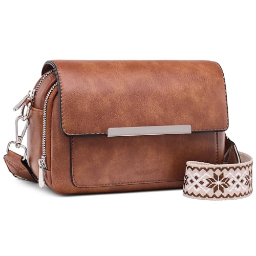 Roulens Damen Handy Umhängetasche, Vegan Leder Crossbody Bag Schultertasche mit Verstellbar Abnehmbar Breiter Gurt Roulens Damen Handy Umhängetasche, Vegan Leder Crossbody Bag Schultertasche mit Verstellbar Abnehmbar Breiter Gurt von Roulens