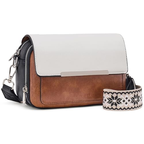 Roulens Damen Handy Umhängetasche, Vegan Leder Crossbody Bag Schultertasche mit Verstellbar Abnehmbar Breiter Gurt Roulens Damen Handy Umhängetasche, Vegan Leder Crossbody Bag Schultertasche mit Verstellbar Abnehmbar Breiter Gurt von Roulens