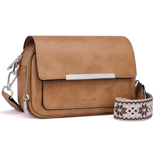 Roulens Damen Handy Umhängetasche, Vegan Leder Crossbody Bag Schultertasche mit Verstellbar Abnehmbar Breiter Gurt Roulens Damen Handy Umhängetasche, Vegan Leder Crossbody Bag Schultertasche mit Verstellbar Abnehmbar Breiter Gurt von Roulens