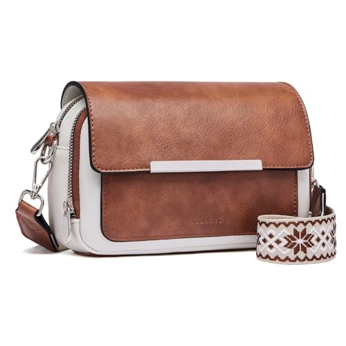 Roulens Damen Handy Umhängetasche, Vegan Leder Crossbody Bag Schultertasche mit Verstellbar Abnehmbar Breiter Gurt Roulens Damen Handy Umhängetasche, Vegan Leder Crossbody Bag Schultertasche mit Verstellbar Abnehmbar Breiter Gurt von Roulens